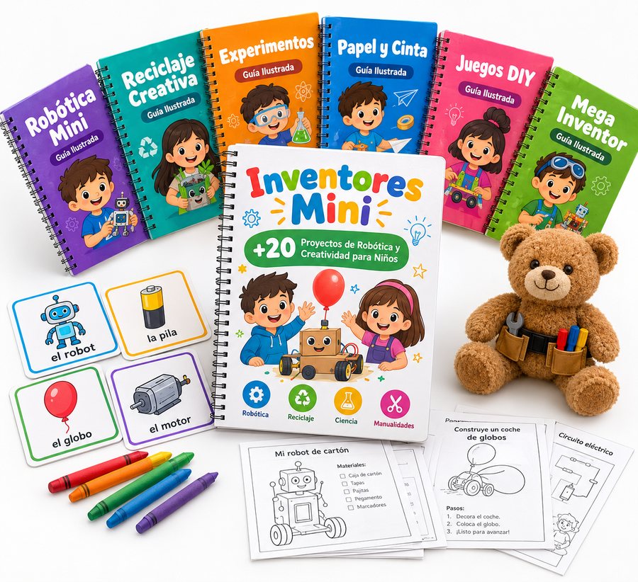 Inventores Mini — Kit Completo de Creatividad Infantil